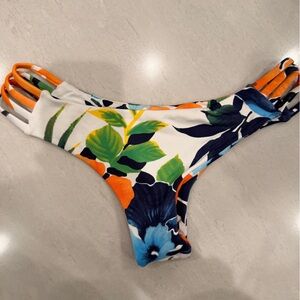 Midori Orange Floral Bikini Bottom